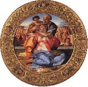 Michelangelo Buonarroti The Holy Family with the Young St.John the Baptist Spain oil painting artist